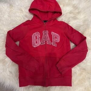 GAP Kids Bright Red Zip-Up Hoodie